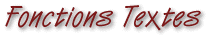 Fonctions de Textes
